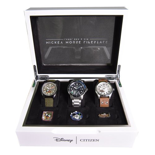 Mickey Mouse World Adventure Boxed Watch Set by Citizen — EXTRA
